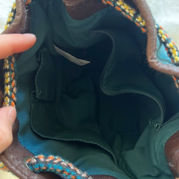 Roxy Blue and Leather Bag - Picture 3 of 5